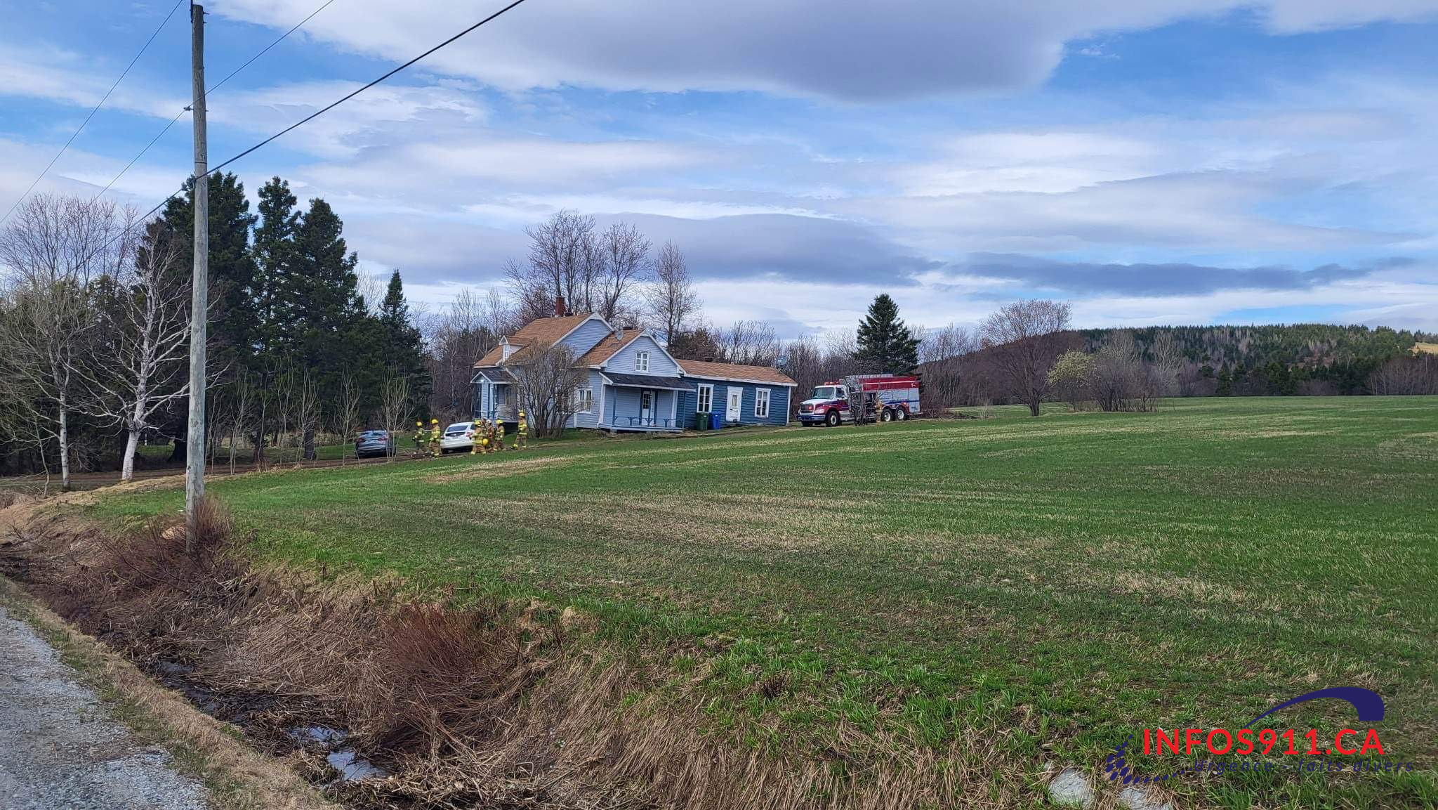 Incendie d’un garage à StAdrien d’Irlande