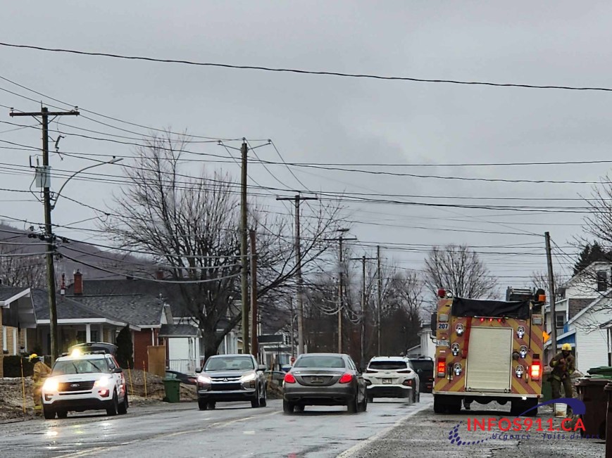 Bris d’une installation électrique sur la rue Poirier.